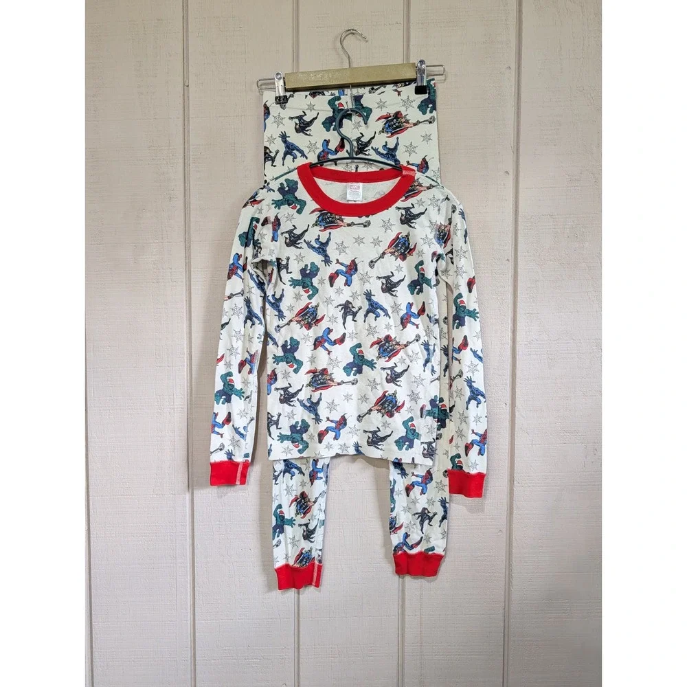 Hanna Andersson Marvel Avengers Pajamas Kids 12 Organic Cotton Holiday 80060 GW
